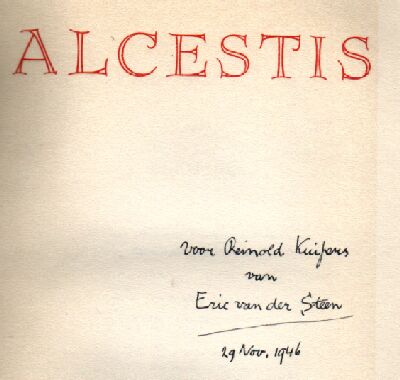 Alcestis (met opdracht)