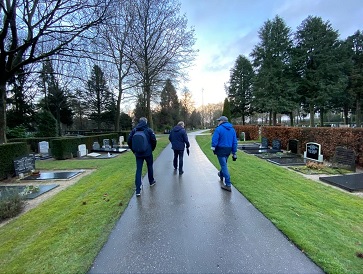wandeling begraafplaats
