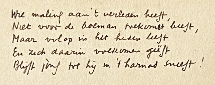 handschrift Jan Greshoff
