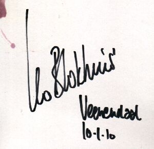 Handtekening Leo Blokhuis