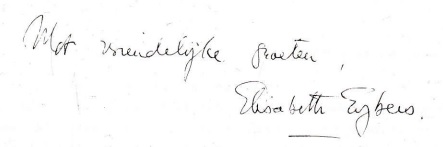 handtekening Elisabeth Eybers