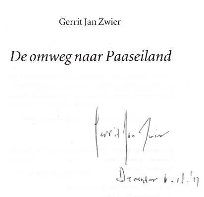 Handtekening Gerrit Jan Zwier