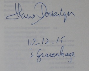 Handtekening Hans Dorrestijn