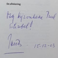 Handschrift Jan Blokker