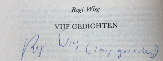 handtekening Rogi Wieg