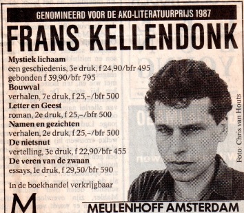Advertentie Frans Kellendonk