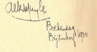 handtekening Albert Kuyle