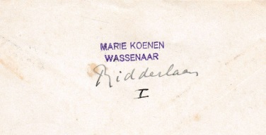 handschrift Marie Koenen