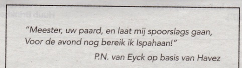 rouwadvertentie met tekst P.N. van Eyck