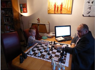 schaken met Tygo