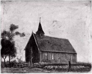 Kerk van Zweeloo door Vincent van Gogh