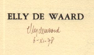 handtekening Elly de Waard