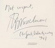 Handtekening Herman Brusselmans