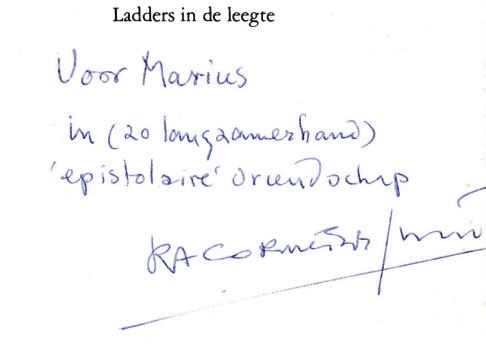 handschrift R.A. Cornets de Groot