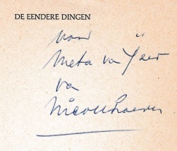 handschrift Nico Verhoeven