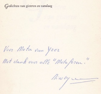 handschrift Nico Wijnen