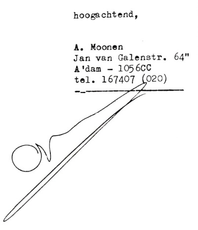 handtekening A.Moonen
