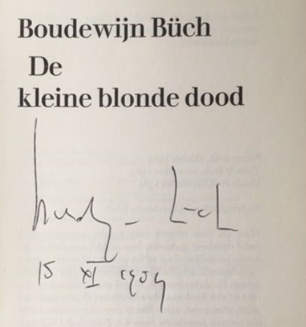 Handtekening Boudewijn Büch