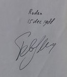 Handtekening Peter Schaap