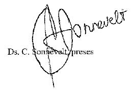C. Sonnevelt - handtekening
