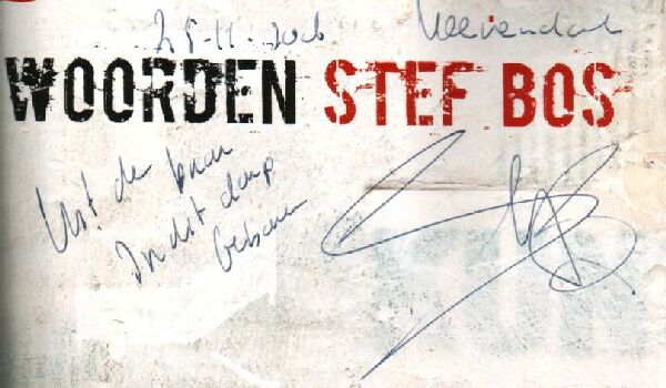 handschrift Stef Bos