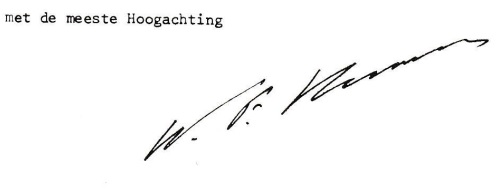 handtekening W.F. Hermans