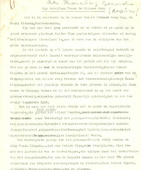 Typoscript M.H. Székely-Lulofs