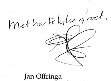 Handtekening Jan Offringa