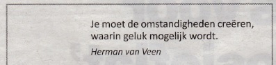 rouwadvertentie met tekst Herman van Veen